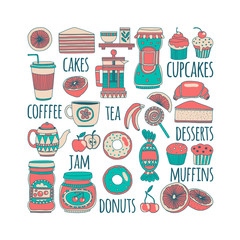 Images for confectionery or coffee shop