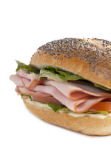 delicious ham sandwich