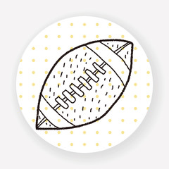 football doodle drawing