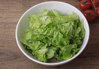 Fresh healthy lettuce salad