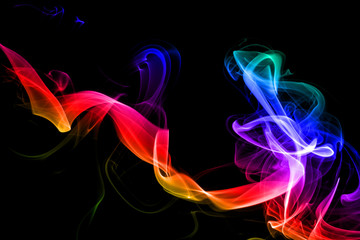 Colored bstract smoke