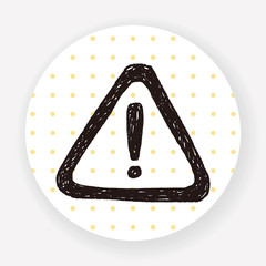 warning doodle