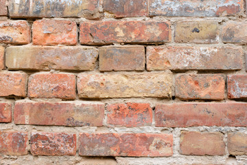 Brick texture with scratches and cracks