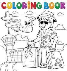 Coloring book travel thematics 2