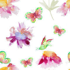 Seamless watercolor pattern