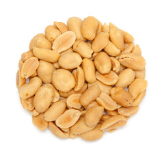  Circle shaped peanuts.
