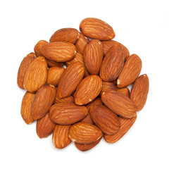 Circle shaped almond.