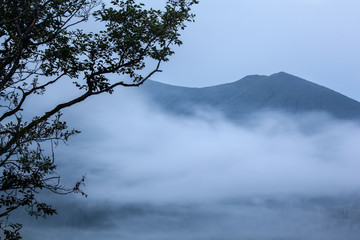 Obraz na płótnie Canvas Morning mist in mountain.