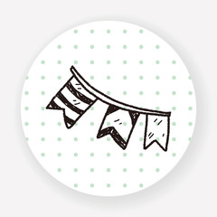 birthday hanging doodle drawing