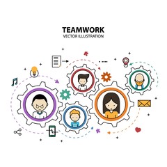 Teamwork Graphic Design Style Modern