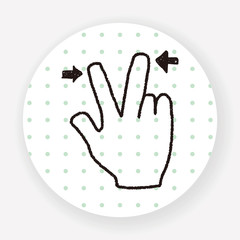 Obraz premium Gesture doodle