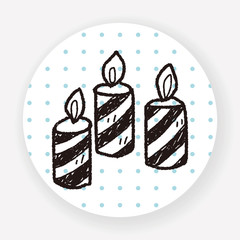 candle doodle