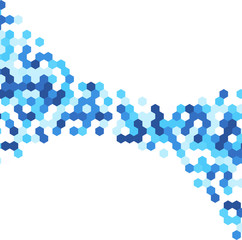 Blue and white abstract background.
