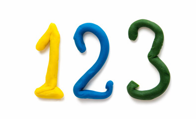 plasticine figures isolated