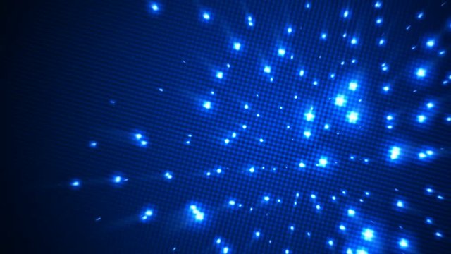 Abstract blue light dots futuristic background seamless loop