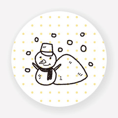 snowman doodle