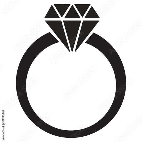 Download "Diamond Ring Icon" Stock image and royalty-free vector ...