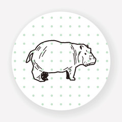 hippo doodle