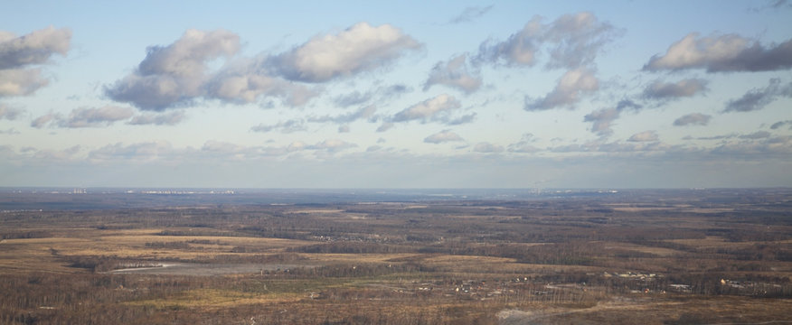 Landscape near Pushchino. Russia