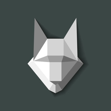 geometric wolf vector2