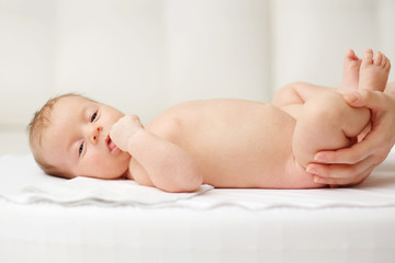 Newborn baby massage