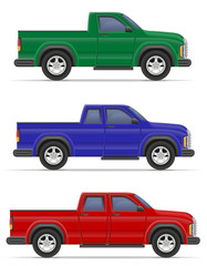 car pickup vector illustration