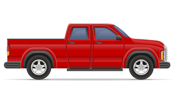 car pickup vector illustration