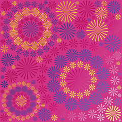 Fototapeta na wymiar Abstract ornamental floral pattern background vector