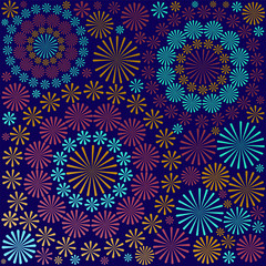 Abstract ornamental floral pattern background vector
