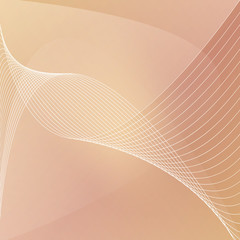 Abstract wave background business banner yellow vector