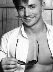 Stylish man in sun glasses