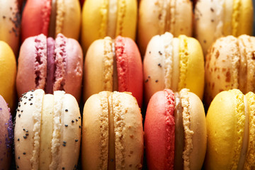 French delicious dessert macaroons