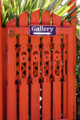 Fototapeta premium Orange Gallery Door