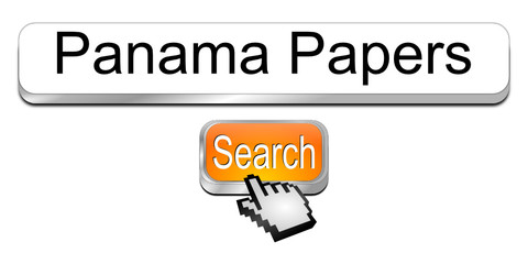 Naklejka premium Internet web search engine Panama Papers