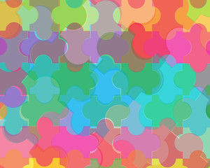 Fototapeta na wymiar Digital Colorful Puzzle Background 