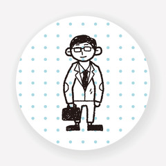 businessman doodle