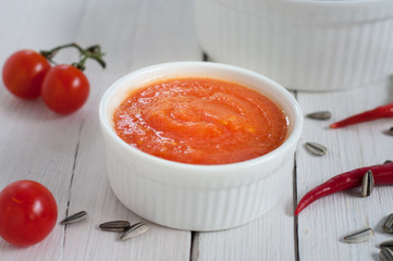 Homemade chili sauce 