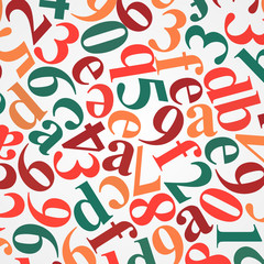 Abstract Information background: multicolor Hexadecimal Code оn White, vector illustration