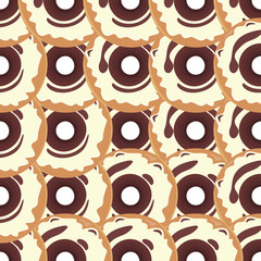 Donut Seamless Background Texture Pattern