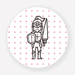 knight doodle