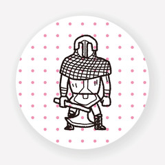 knight doodle