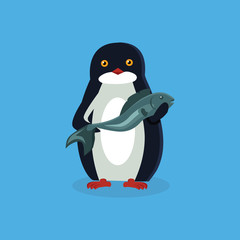 Animal Pinguin Design Flat