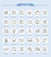 Set of Office Icons