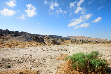 Qobustan national park in Azerbaijan