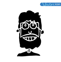 man, boy, vector illustration.
