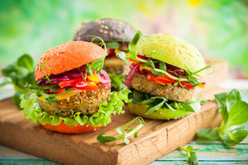 color burgers