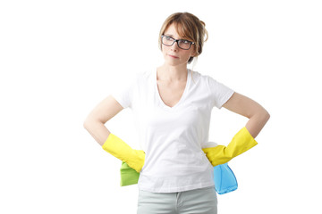 Cleaning woman