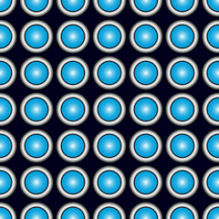 Decorative vector blue background - abstract circular pattern 
