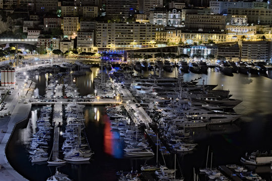 Monaco, JANUARY 04, 2016 - Morning in the port of Monaco. Yacht of all kinds are waiting their owners.