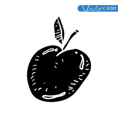 apple - vector icon isolated on white.